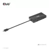 CLUB3D USB Gen2 Type-C naar Dual DisplayPort 4k60Hz 7-in-1 HUB