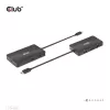 CLUB3D USB Gen2 Type-C naar Dual DisplayPort 4k60Hz 7-in-1 HUB