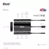 CLUB3D USB Gen2 Type-C naar Dual DisplayPort 4k60Hz 7-in-1 HUB