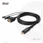 CLUB3D HDMI naar VGA kabel M/M 2m 28AWG