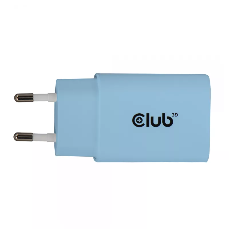 CLUB3D 2-pack USB-C-oplader 30 watt wit, binnen, AC, blauw