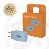 CLUB3D 2-pack USB-C-oplader 30 watt wit, binnen, AC, blauw