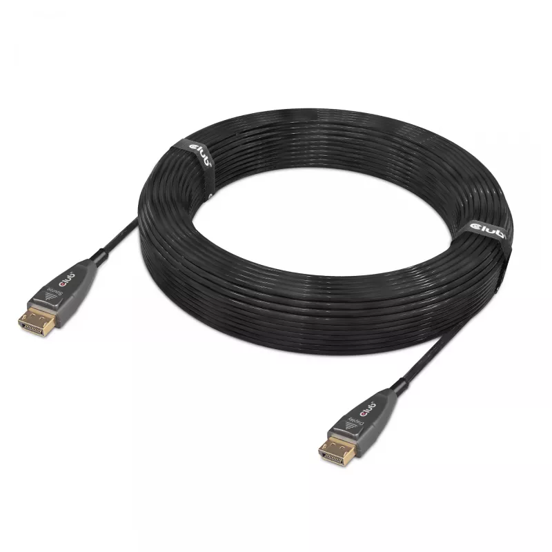 CLUB3D DisplayPort 1.4 Active Optical Cable unidirectioneel 4K120Hz 8K60Hz M/M 20m/65.62ft