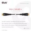 CLUB3D CAC-1394 Ultra High Speed AOC-kabel 4K120Hz/8K60Hz unidirectioneel M/M 100m