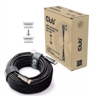 Club 3D HDMI Hybrid AOC kabel 8K60Hz / 4K120Hz 50 m, HDMI type A stekker–stekker