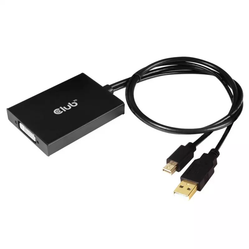 Actieve adapter MiniDisplayPort 1.2a naar Dual Link DVI-D CLUB3D CAC-1130