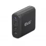 CLUB3D reisoplader 100W GaN-technologie, vier aansluitingen USB Type-A (2x) en -C (2x), Power Delivery (PD) 3.0 ondersteuning