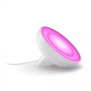 Philips Hue White and Colour Ambience Bloom tafellamp, slimme tafellamp, ZigBee, wit, geïntegreerde LED, metaal, niet-vervangbare lichtbron