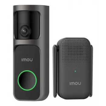 Deurbel-set Imou DB-3EP-4M0W/DS3 zwart 4MP HD-video