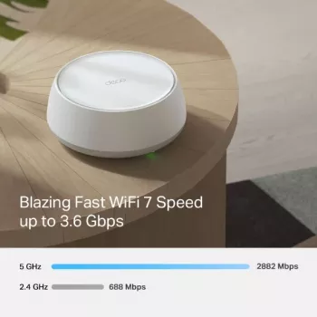 TP-Link DECO BE22(1-PACK) mesh-wifisysteem dualband (2,4 GHz / 5 GHz) Wi-Fi 7 (802.11be) wit 2 interne