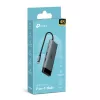 USB Type-C-hub TP-Link UH7021C — HDMI, USB 3.2 Gen1, USB 2.0, SD/microSD, 5000 Mbit/s, aluminium zwart