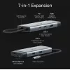 USB Type-C-hub TP-Link UH7021C — HDMI, USB 3.2 Gen1, USB 2.0, SD/microSD, 5000 Mbit/s, aluminium zwart