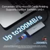USB Type-C-hub TP-Link UH7021C — HDMI, USB 3.2 Gen1, USB 2.0, SD/microSD, 5000 Mbit/s, aluminium zwart