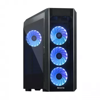 PC-behuizing CHIEFTEC Scorpion 3 GL-03B-OP — Tower ATX/Micro-ATX/Mini-ITX, gehard glas, 3×120 mm frontventilatoren