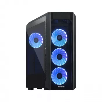 PC-behuizing CHIEFTEC Scorpion 3 GL-03B-OP — Tower ATX/Micro-ATX/Mini-ITX, gehard glas, 3×120 mm frontventilatoren