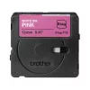 Labelband Brother BTAG-P35 wit op roze 1,2 cm 4 m