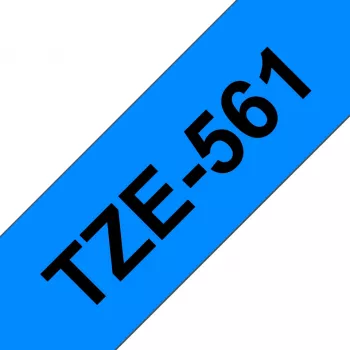 Brother gelamineerde band 36mm, zwart op blauw, TZe, grijs, thermotransfer, China, 5 jaar