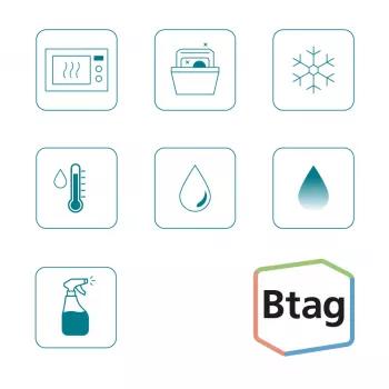 Brother BTAG-233 labelband blauw op wit