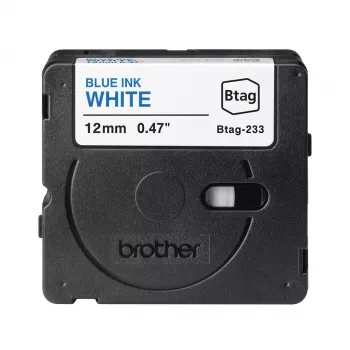 Brother BTAG-233 labelband blauw op wit