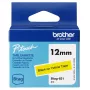 Labelband Brother BTAG-631 zwart op geel 1,2 cm 4 m