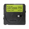 Brother BTAG-G31 labelband zwart op groen 1,2 cm 4 m