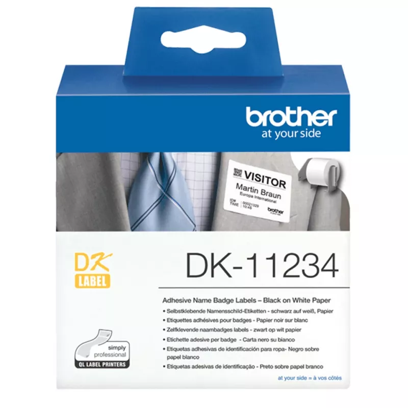 Brother DK-11234 printeretiket wit zelfklevend printeretiket