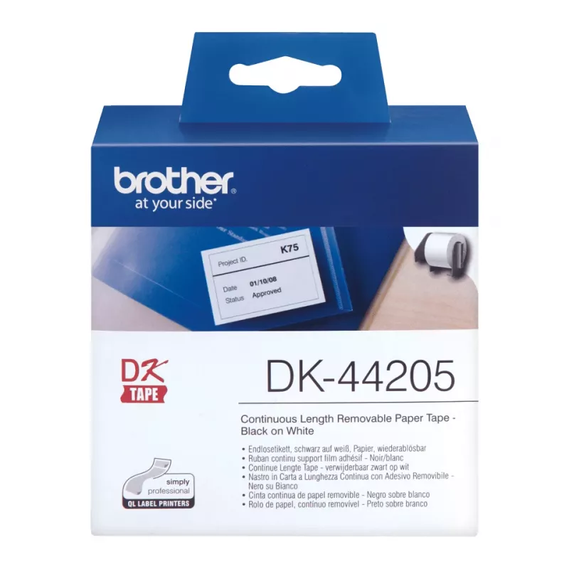 Verwijderbare papierband Brother DK44205