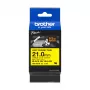 Brother HSe-251E krimpkouscassette, 21 mm, zwart op wit
