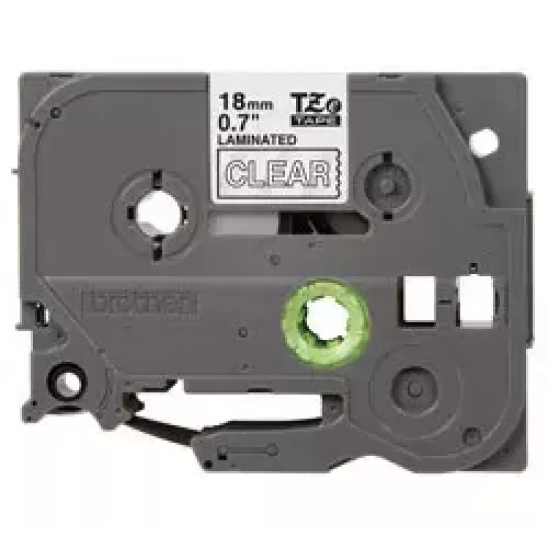Labelband Brother TZe145 18 mm wit op transparant