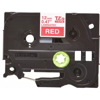 Brother TZE-435 labelband wit op rood