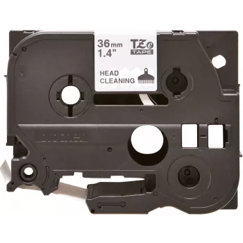 Brother reinigingscassette, printerkop-reinigingscassette, Brother, thermotransfer, zwart, 3,6 cm, Brother PT-3600, PT-530, PT-9200DX, PT-9200PC, PT-940