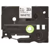 Gelamineerd lint Brother TZEFX211 zwart op wit 6 mm