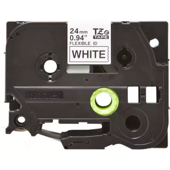 Laminaatband Brother TZEFX251 zwart op wit 2,4 cm