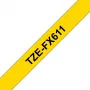 Brother TZE-FX611 labelband zwart op geel
