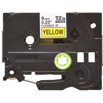 Brother TZE-FX611 labelband zwart op geel
