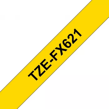 Brother TZE-FX621 labelband zwart op geel