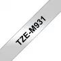 Brother TZE-M931 labelband zwart op zilver