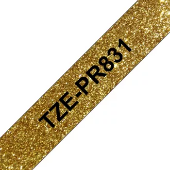 Brother TZE-PR831 labelband zwart op goud