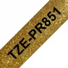 Brother TZE-PR851 labelband zwart op goud