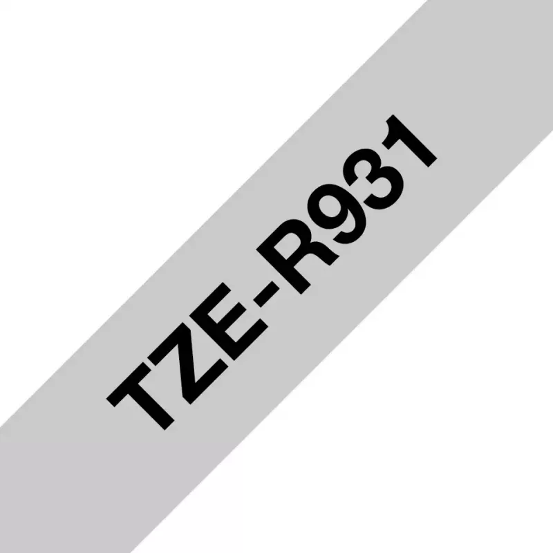 Brother TZE-R931 labelband zwart op zilver