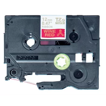 Brother TZE-RW34 labelband goud op rood