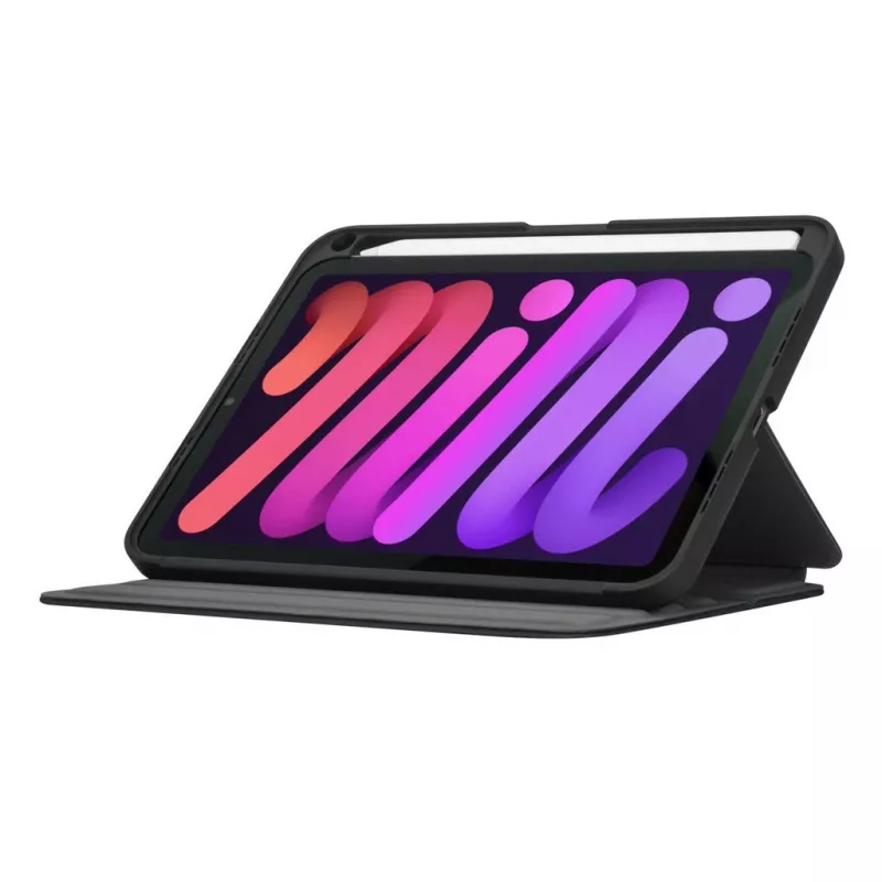 Targus Click-In THZ912GL flipcase voor Apple iPad mini (6e generatie), 8,3 inch (21,1 cm), zwart