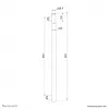 Neomounts ACL25-500BL verlengstang plafondhouder voor beamer - hoogte 89 cm