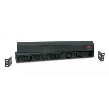 APC RACK PDU BASIC 1 U 16A 230V stroomverdeleenheid (PDU) 12 AC-uitgangen 0U/1U zwart