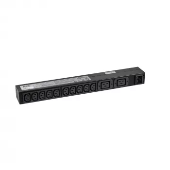 APC RACK PDU BASIC 1 U 16A 230V stroomverdeleenheid (PDU) 12 AC-uitgangen 0U/1U zwart