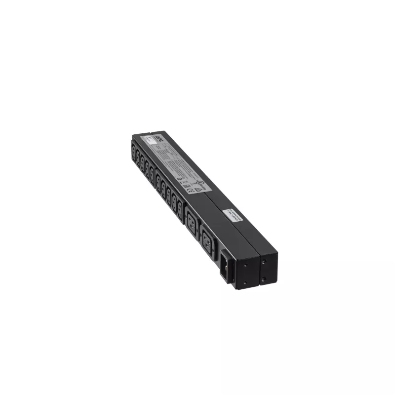 APC RACK PDU BASIC 1 U 16A 230V stroomverdeleenheid (PDU) 12 AC-uitgangen 0U/1U zwart