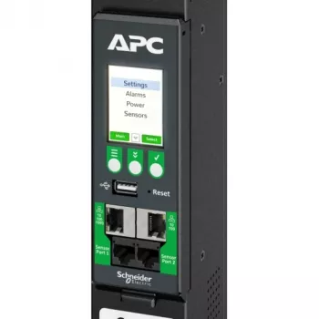 APC NetShelter Rack PDU Advanced, Metered, 3-fasig, 11 kW 400 V 16 A of 11,5 kW 415 V 20 A, 42 uitgangen, IEC309