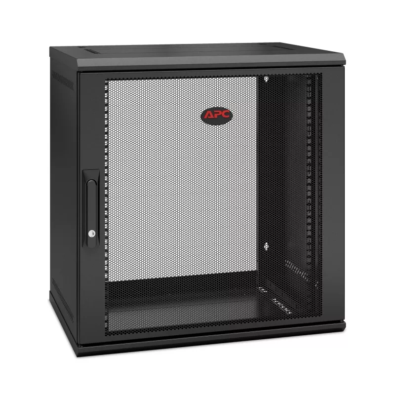 APC NetShelter WX AR112SH4 - 12U, 19 inch patchkast, wandmontage, voorgemonteerd, 400 mm diep
