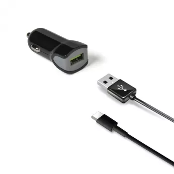 Celly CCUSBTYPEC mobiele oplader smartphone, tablet zwart sigarettenaansteker auto