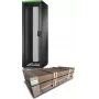 APC Easy Rack, 42U, zwart, met dak, wielen, voeten, 4 beugels en zijwanden, zonder bodem, 1991H x 600B x 1000T mm